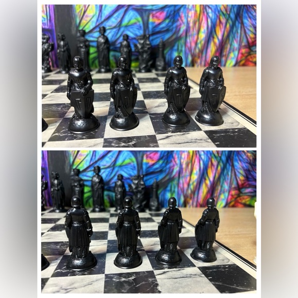 Vintage E.S. Lowe Renaissance Chessmen Set 1979 Complete w/ Board & Box No. 831 - Picture 16 of 16